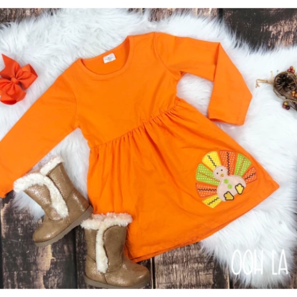 Orange Turkey Dress